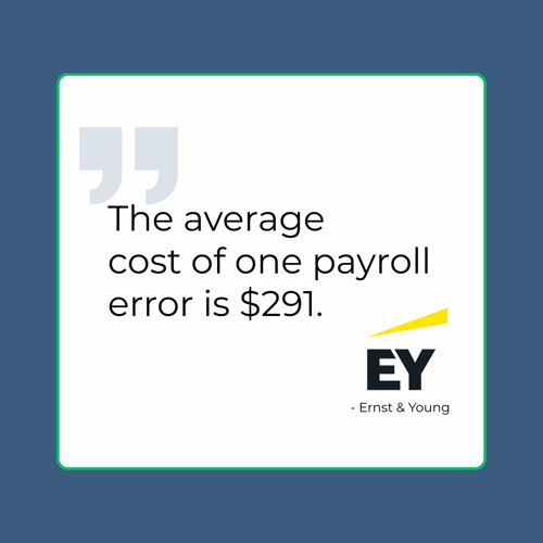 2. average cost of one payroll error
